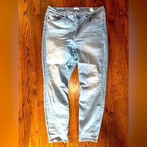 Good American Good Waist Skinny Jeans Light Blue size 20